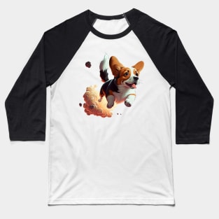 Dog in space Baseball T-Shirt